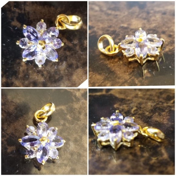 Genuine 3ct Tanzanite Pendant - Picture 2 of 4